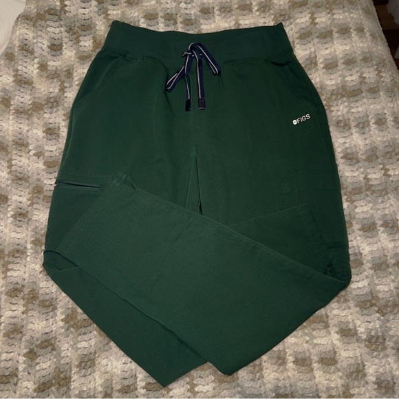 Figs Pants - Figs Yola High Waisted 2.0 British Racing Green